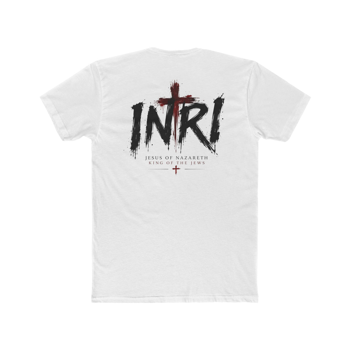 Lamb of God Tee — 'John 1:29' Religious Christian T-Shirt with INRI Cross Back
