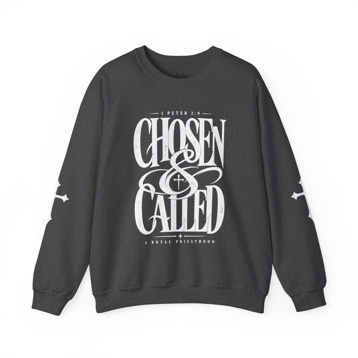 Chosen & Called Crewneck Sweatshirt — Christian Faith Apparel, 'A Royal Priesthood' Gospel Pullover