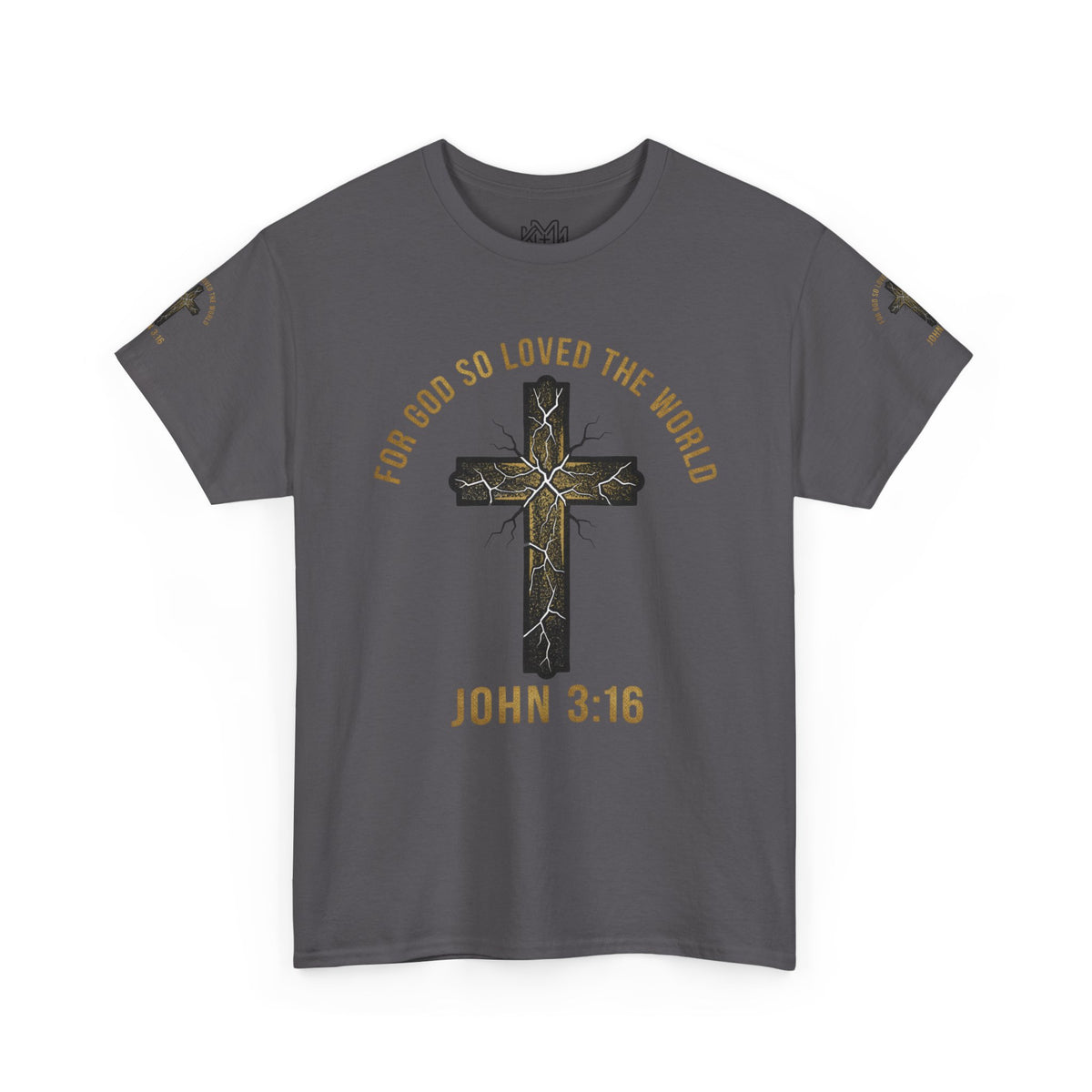 John 3:16 Cross T-Shirt — "For God So Loved the World" Christian Tee