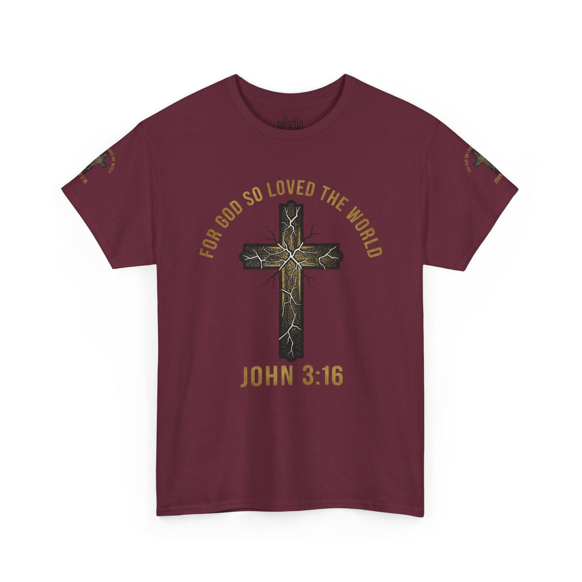 John 3:16 Cross T-Shirt — "For God So Loved the World" Christian Tee