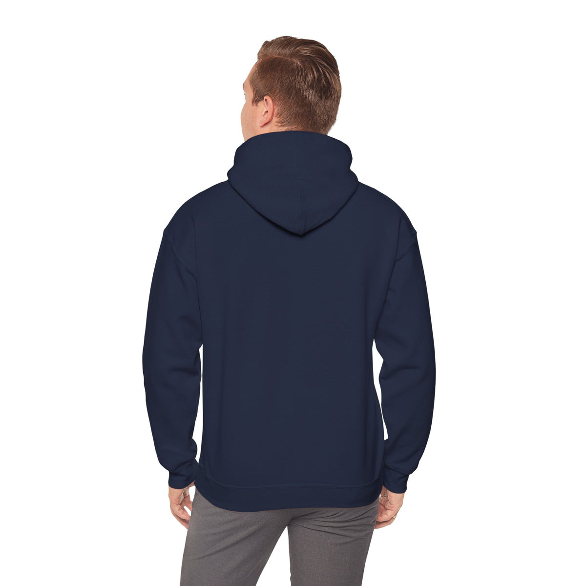 Christian Cross Hoodie - "He Renewed Me" Word Cloud Faith Sweatshirt
