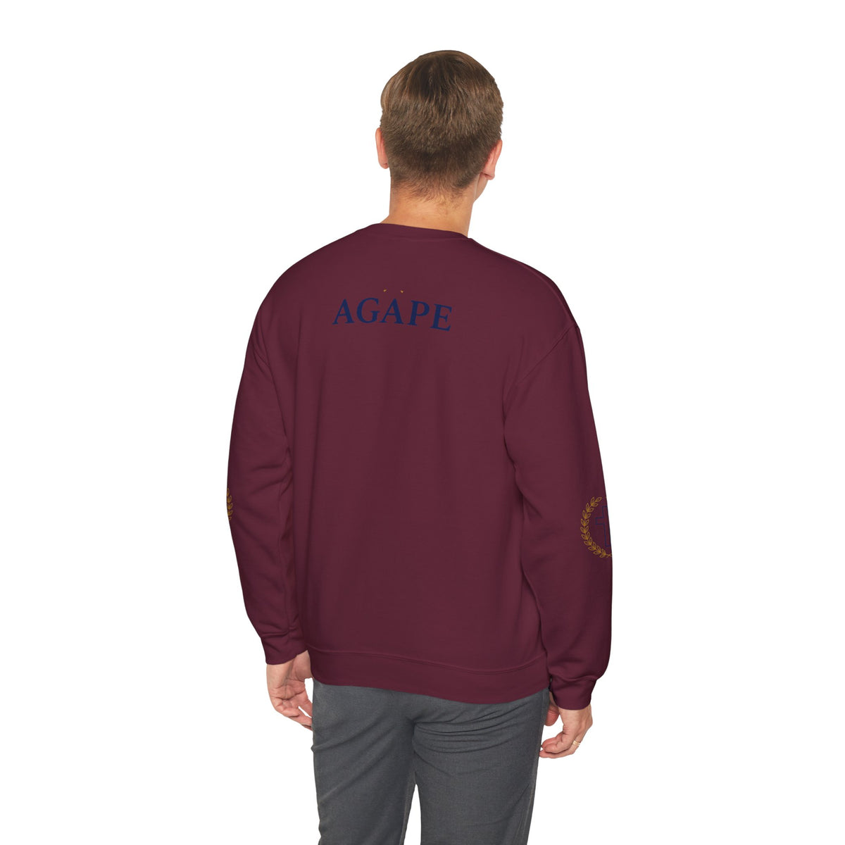 Agape Cross Crewneck Sweatshirt — Christian Faith Pullover