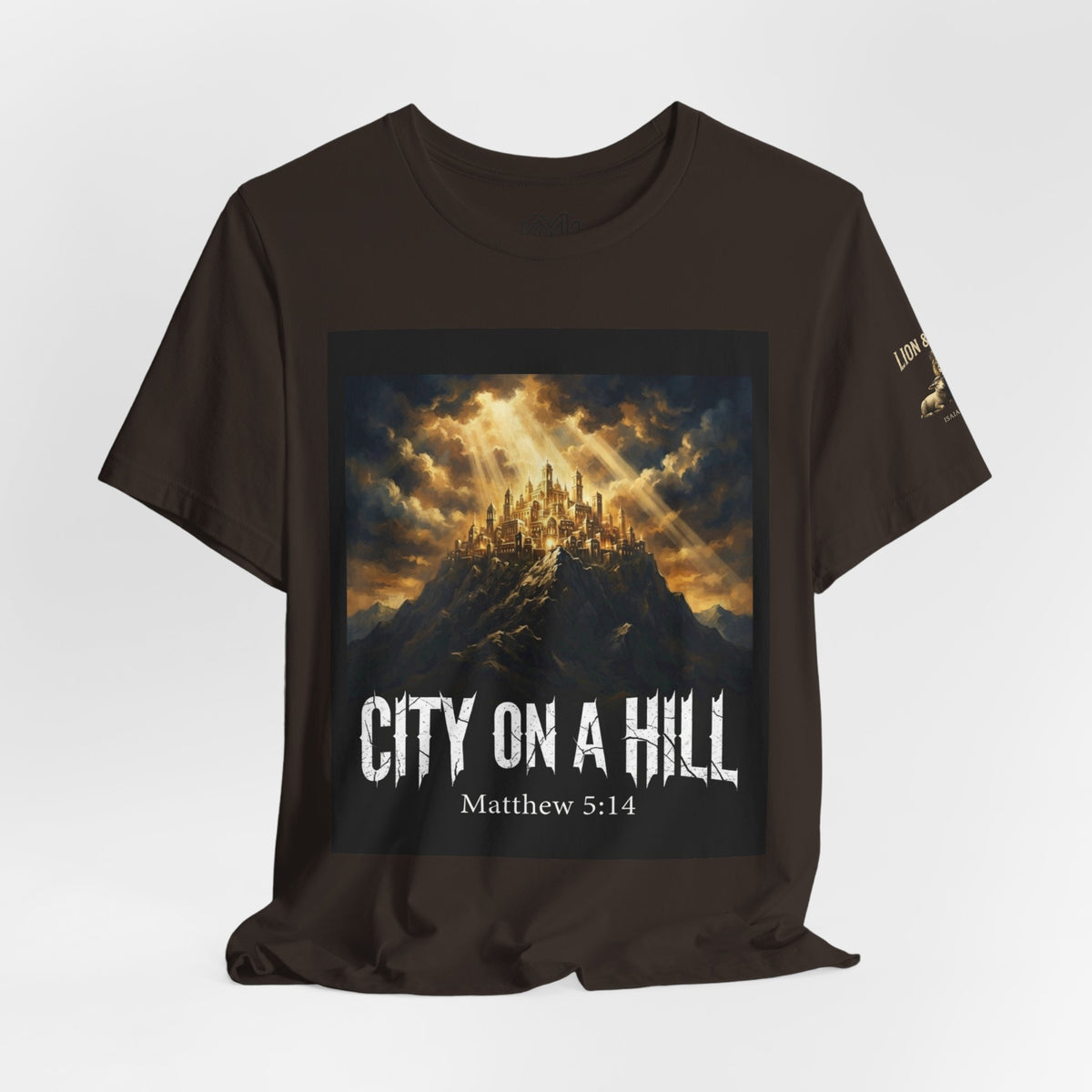 City on a Hill T-Shirt — Matthew 5:14 Christian Faith Tee