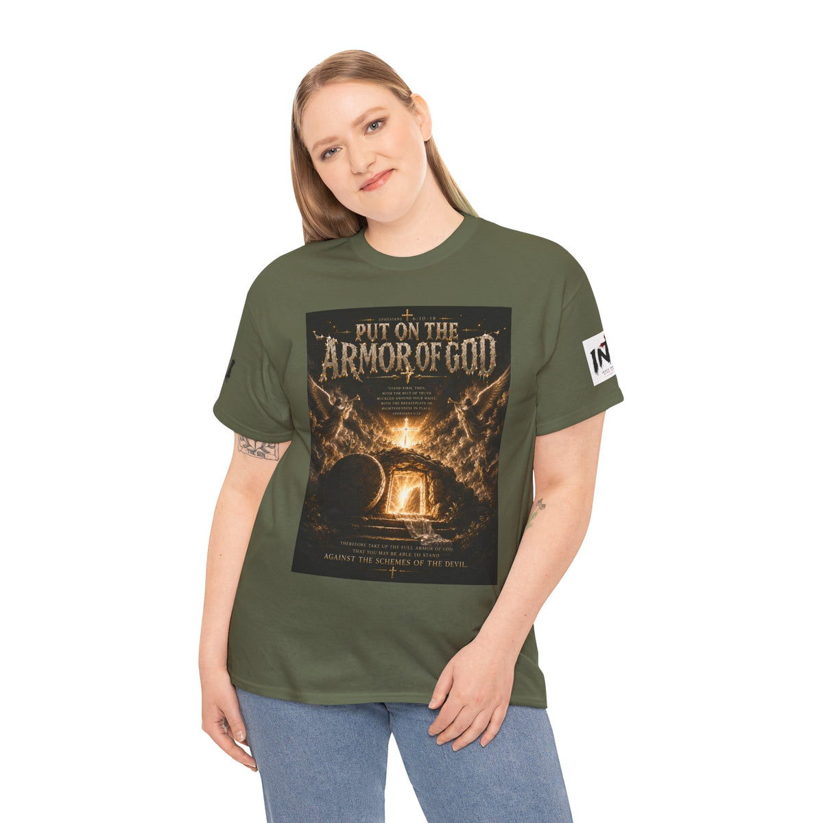 Armor of God T-Shirt — "God Is Not Done With You" Christian Faith Tee