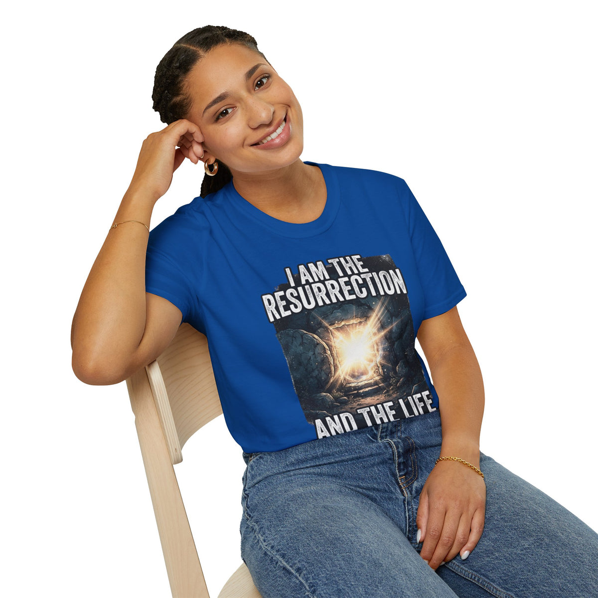 I Am The Resurrection T-Shirt — John 11:25 Christian Easter Tee