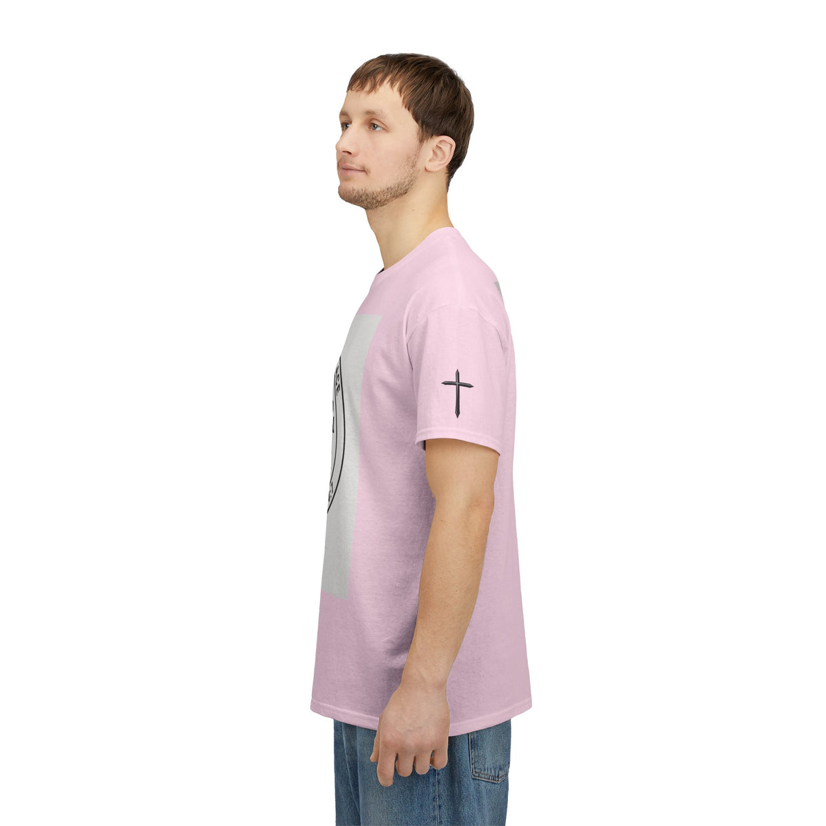Christian Son & Heir T-Shirt — 'Adopted by Grace' Faith Tee with Jesus Prayer Design