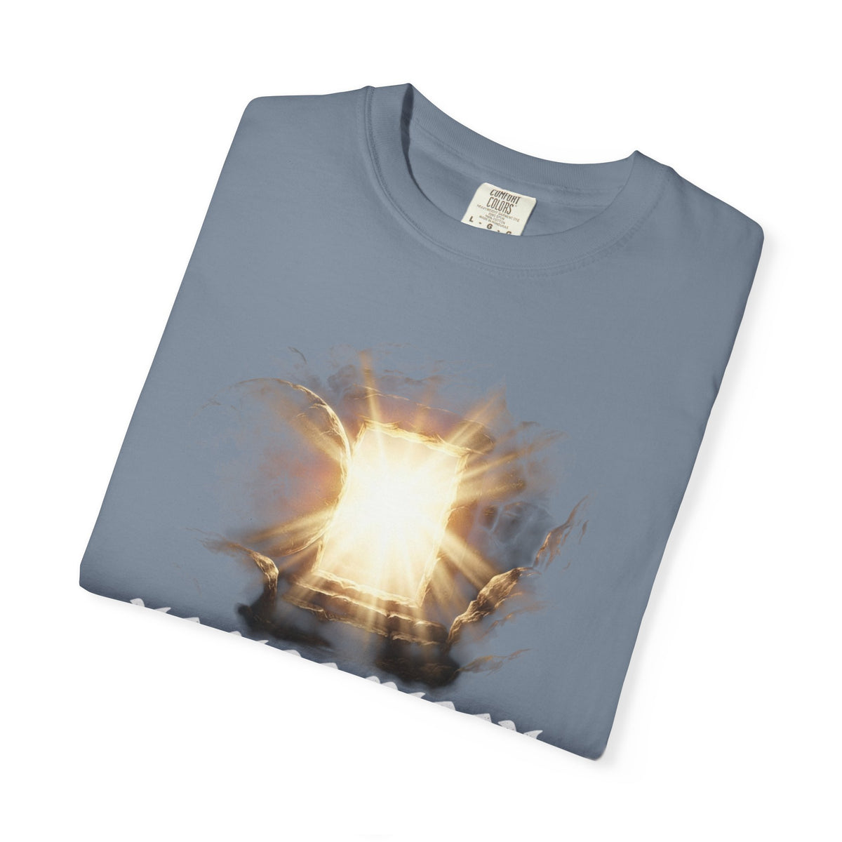 Angel Gateway T-Shirt — Fiery Winged Guardian Graphic Tee