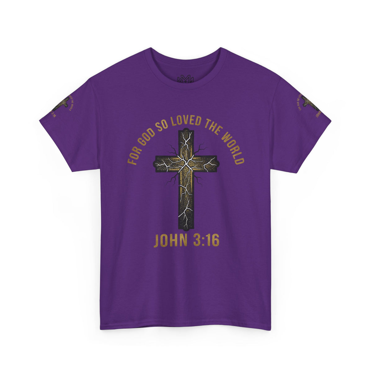 John 3:16 Cross T-Shirt — "For God So Loved the World" Christian Tee