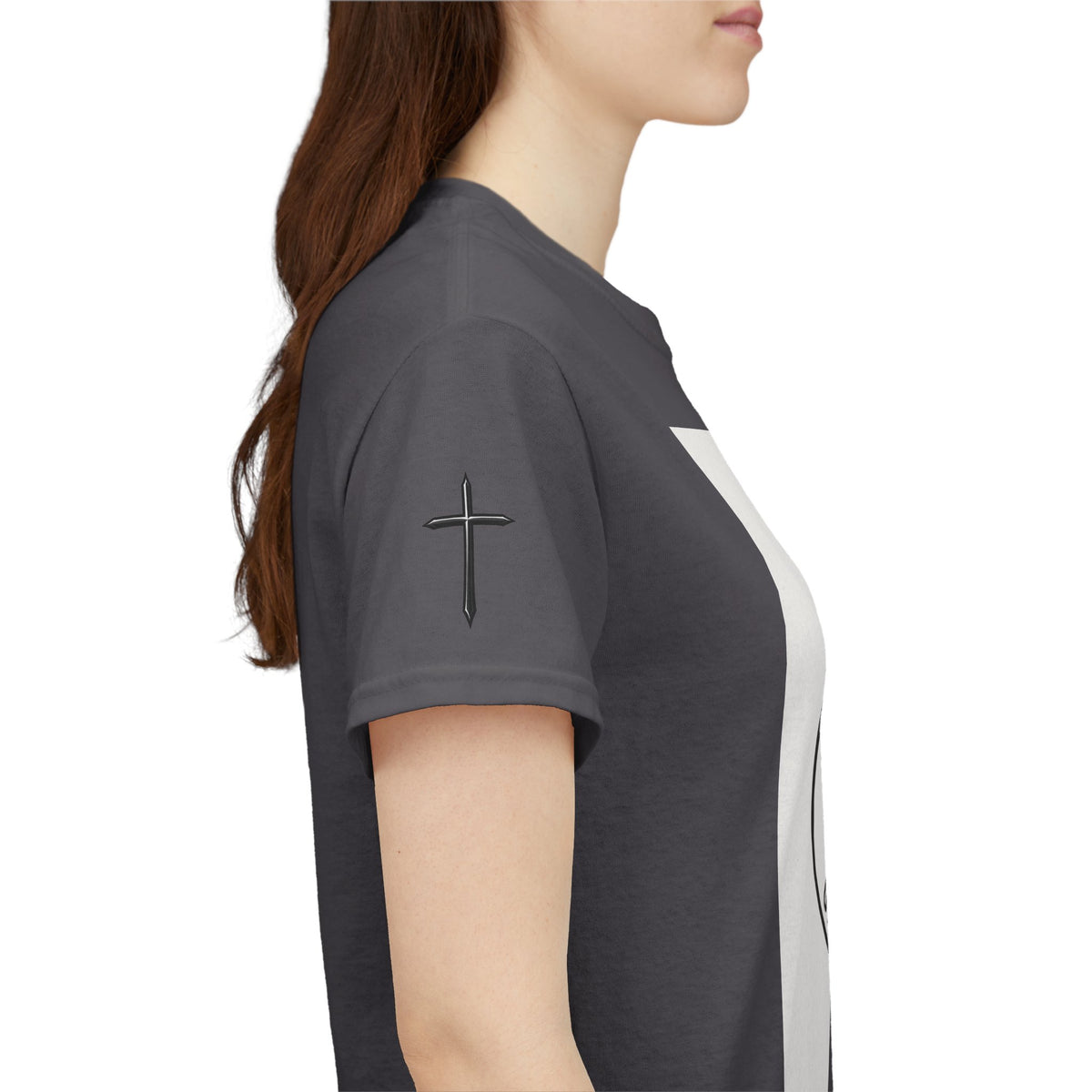 Christian Son & Heir T-Shirt — 'Adopted by Grace' Faith Tee with Jesus Prayer Design
