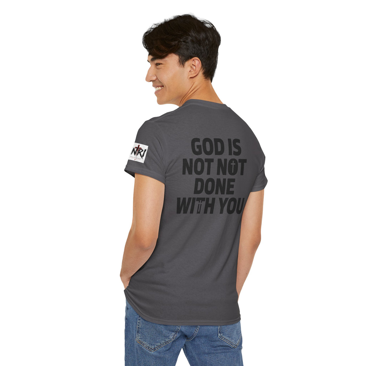Armor of God T-Shirt — "God Is Not Done With You" Christian Faith Tee