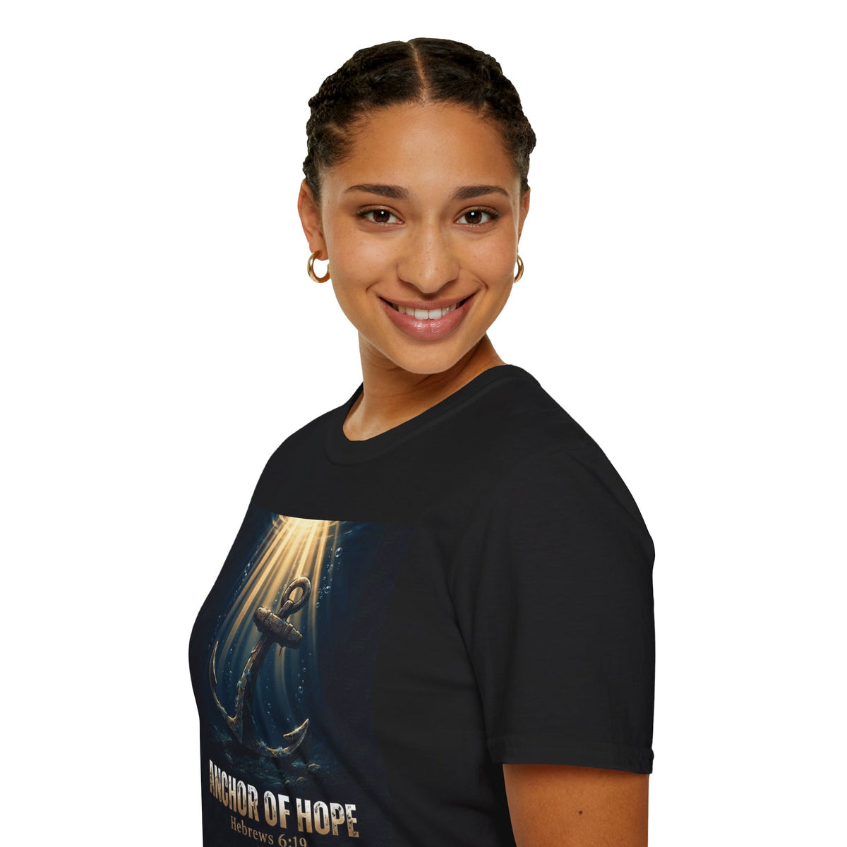 Anchor of Hope T-Shirt — Inspirational Anchor Design (Hebrews 6:19)