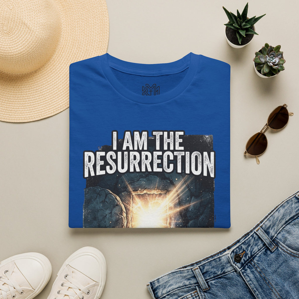 I Am The Resurrection T-Shirt — John 11:25 Christian Easter Tee