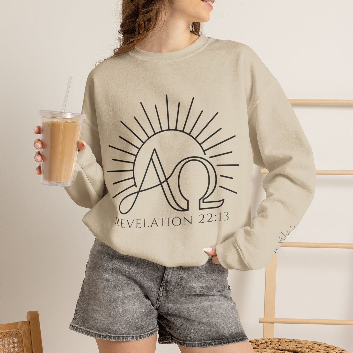 Alpha Omega 'Revelation 22:13' Crewneck Sweatshirt
