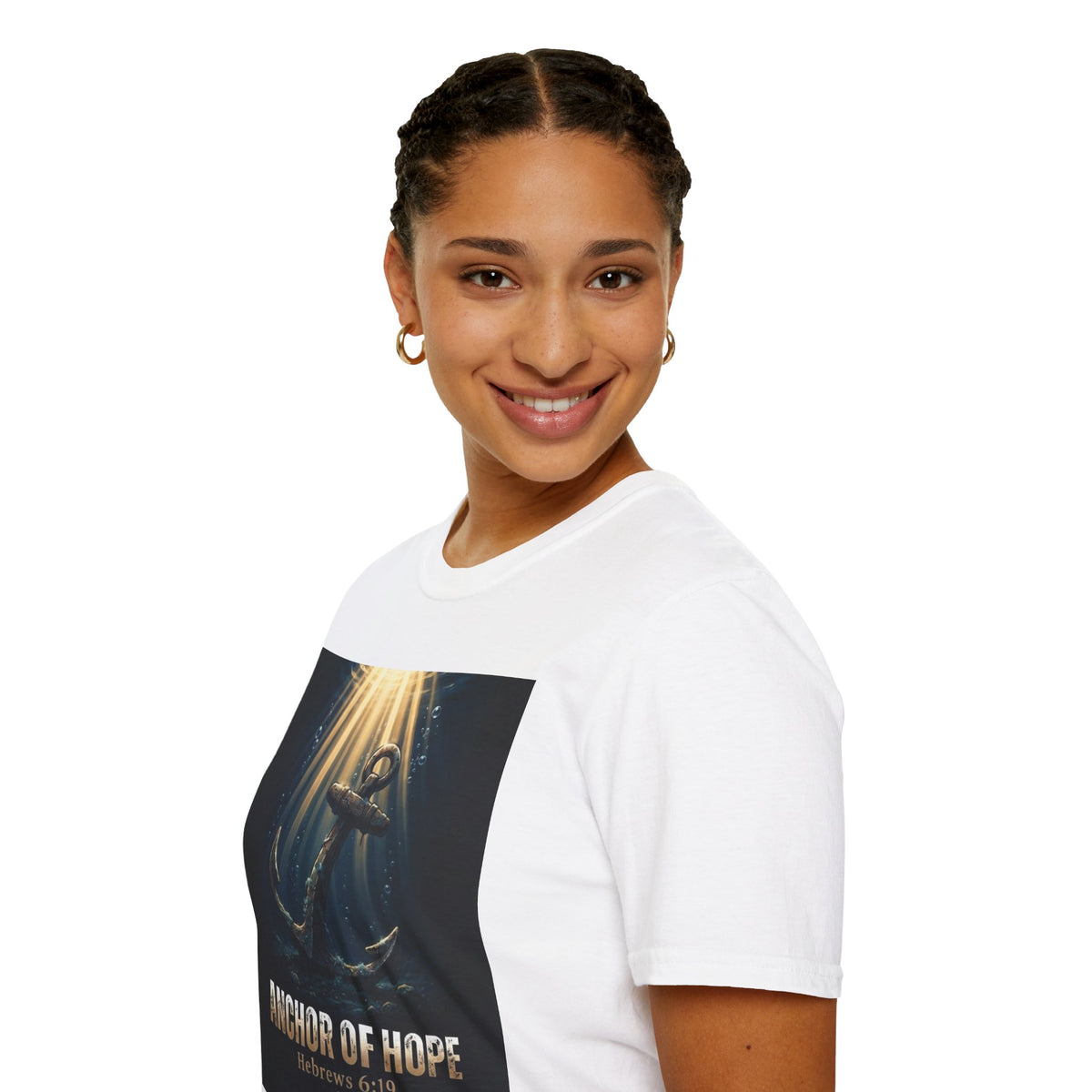 Anchor of Hope T-Shirt — Inspirational Anchor Design (Hebrews 6:19)