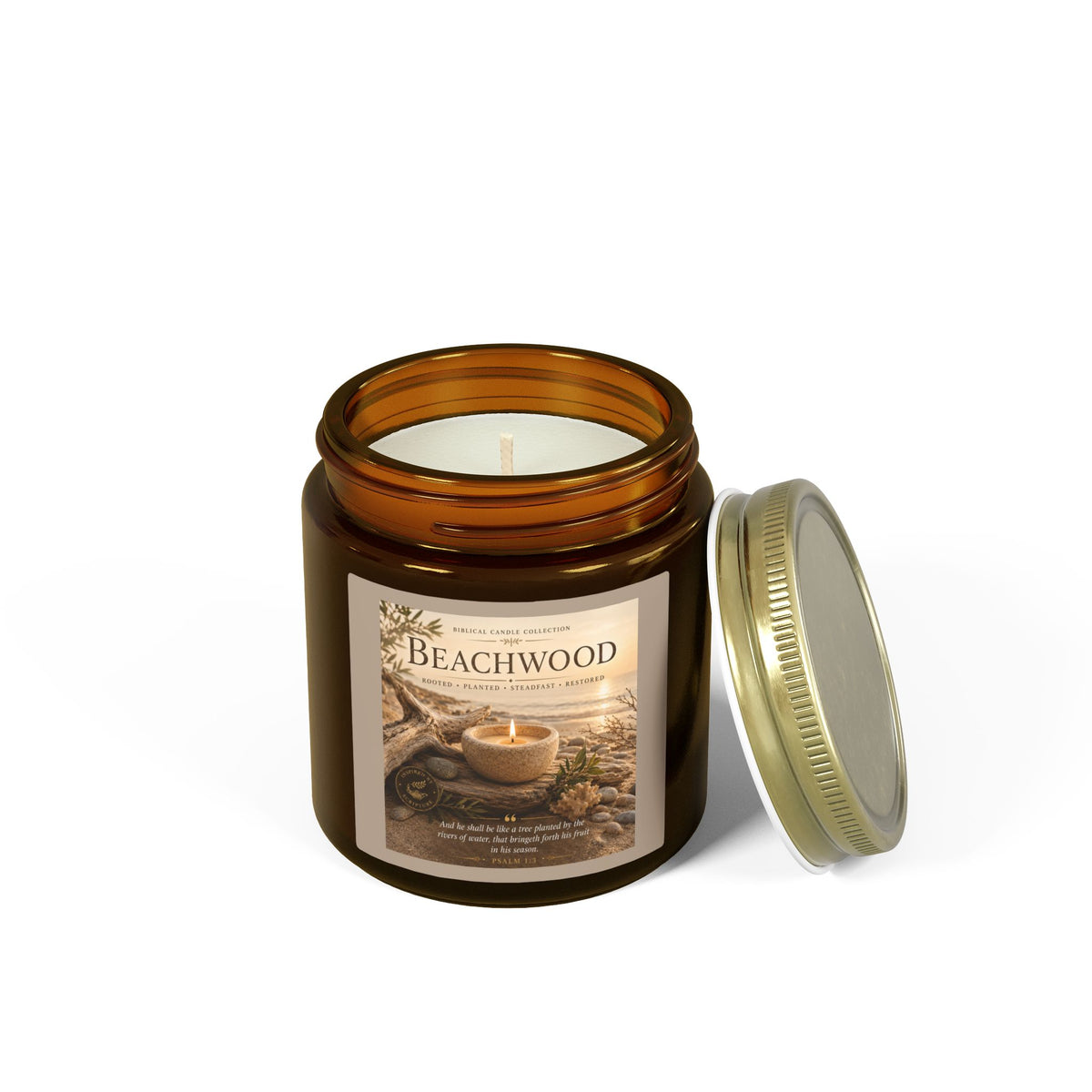 Beachwood Coconut Apricot Scented Candle (4oz, 9oz)