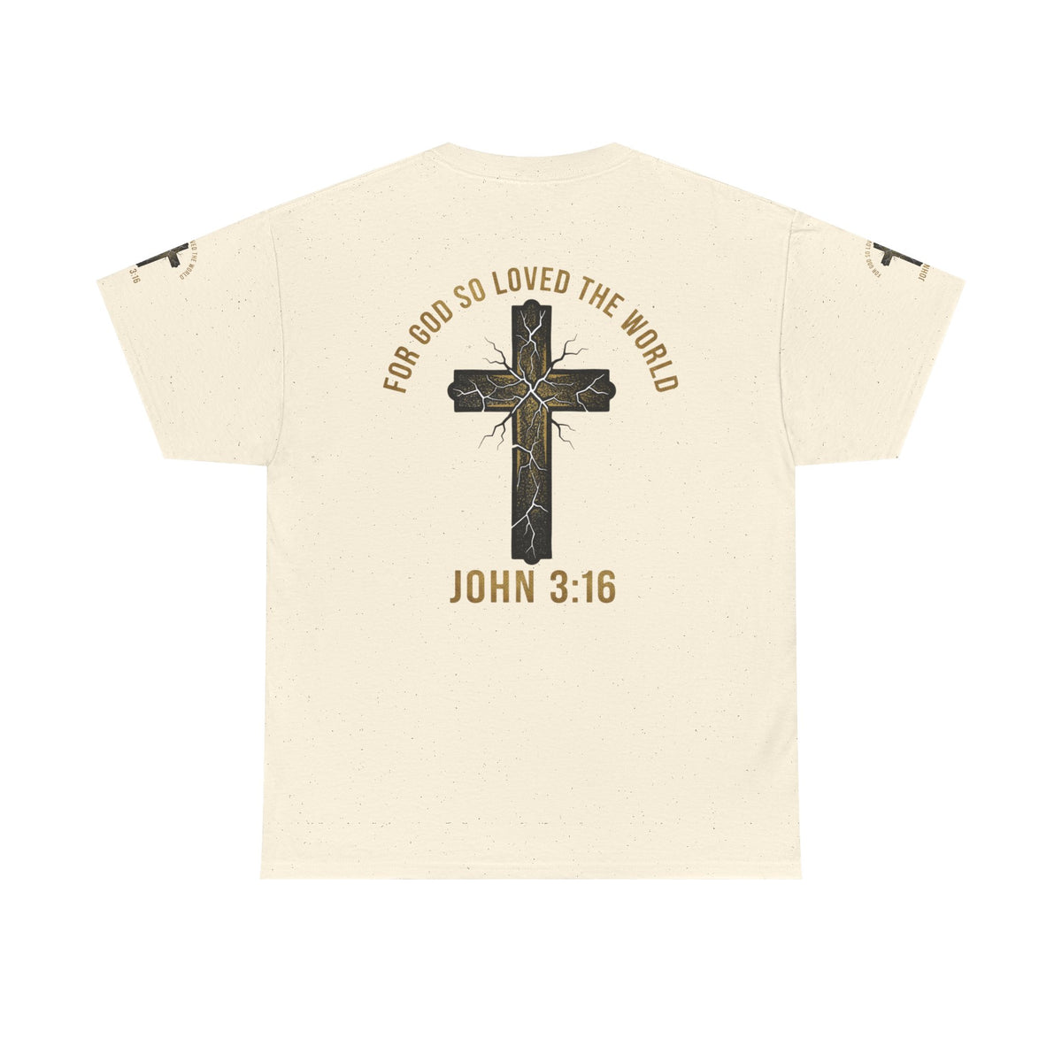 John 3:16 Cross T-Shirt — "For God So Loved the World" Christian Tee