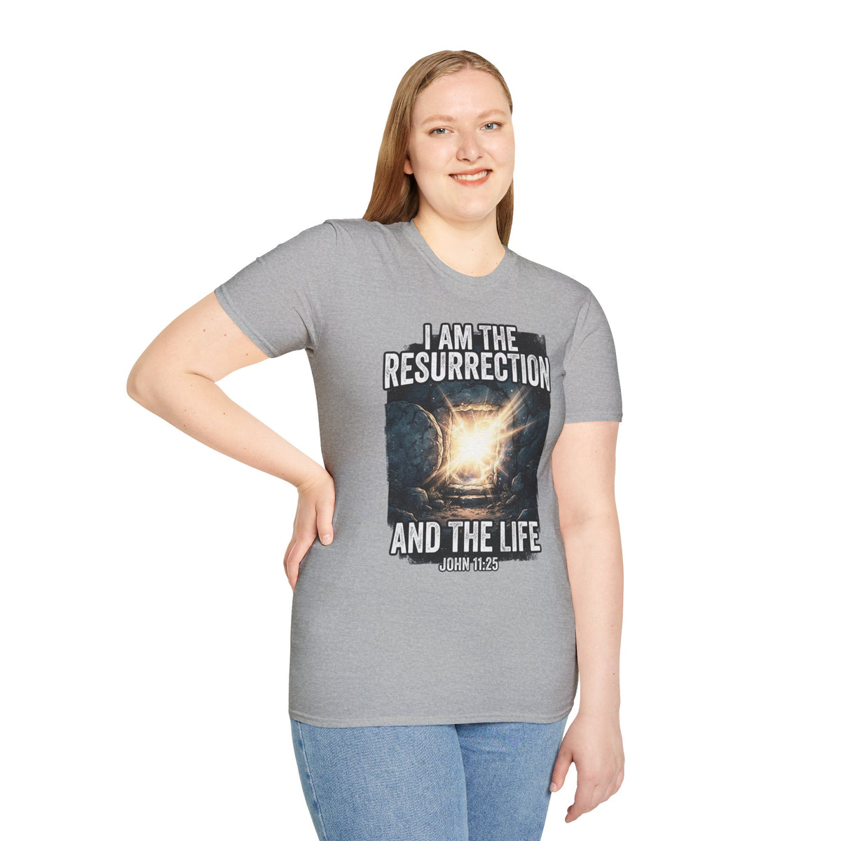 I Am The Resurrection T-Shirt — John 11:25 Christian Easter Tee