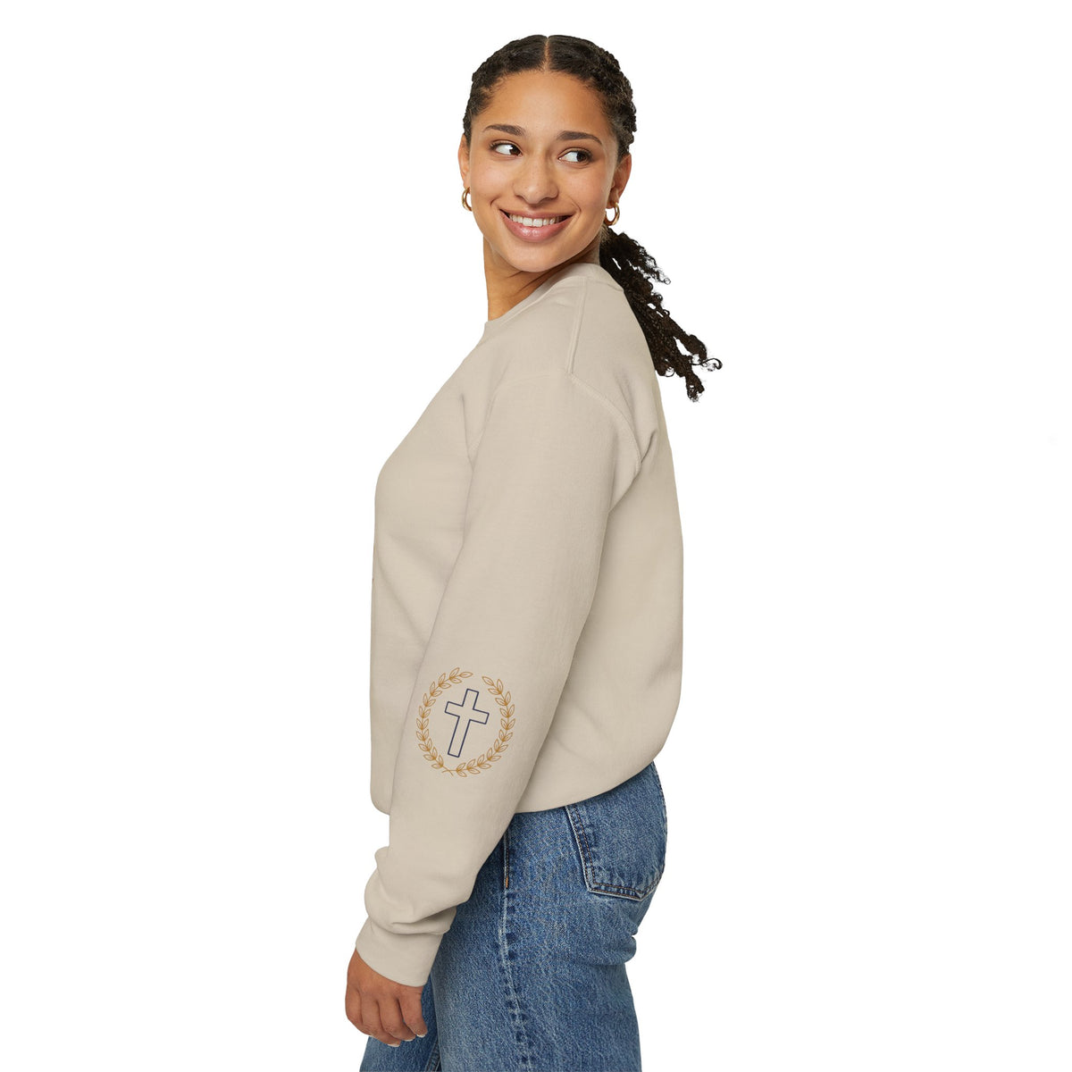 Agape Cross Crewneck Sweatshirt — Christian Faith Pullover