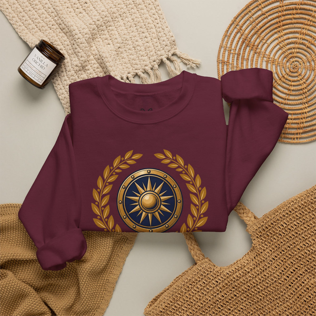 Crewneck Sweatshirt — “God Is Our Refuge and Strength” Psalm 46:1 Christian Faith Pullover