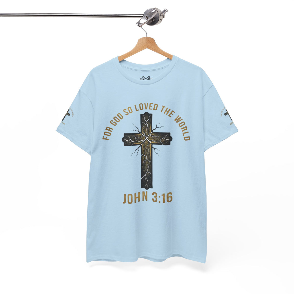 John 3:16 Cross T-Shirt — "For God So Loved the World" Christian Tee