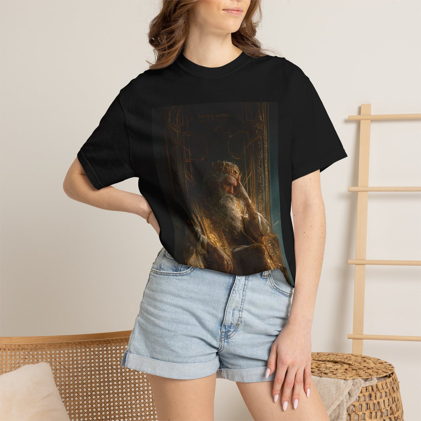 Royal Portrait T-Shirt — Classic King Painting Graphic Tee