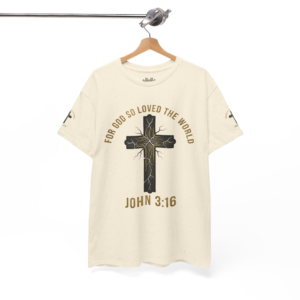 John 3:16 Cross T-Shirt — "For God So Loved the World" Christian Tee
