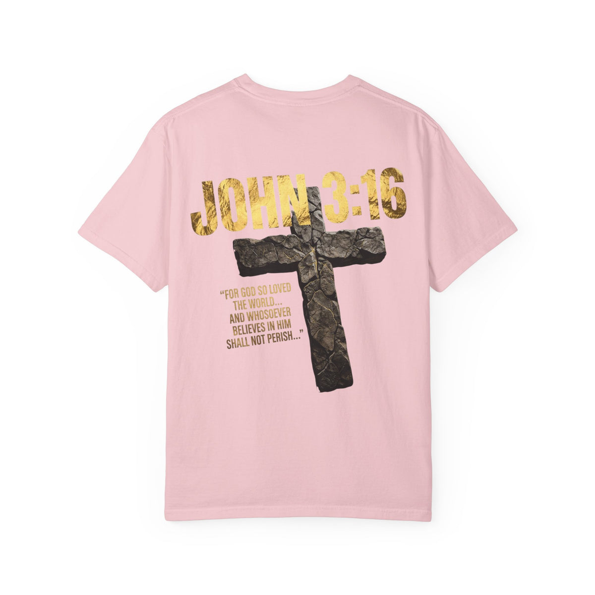 John 3:16 Cross T-Shirt — Christian Faith Scripture Tee
