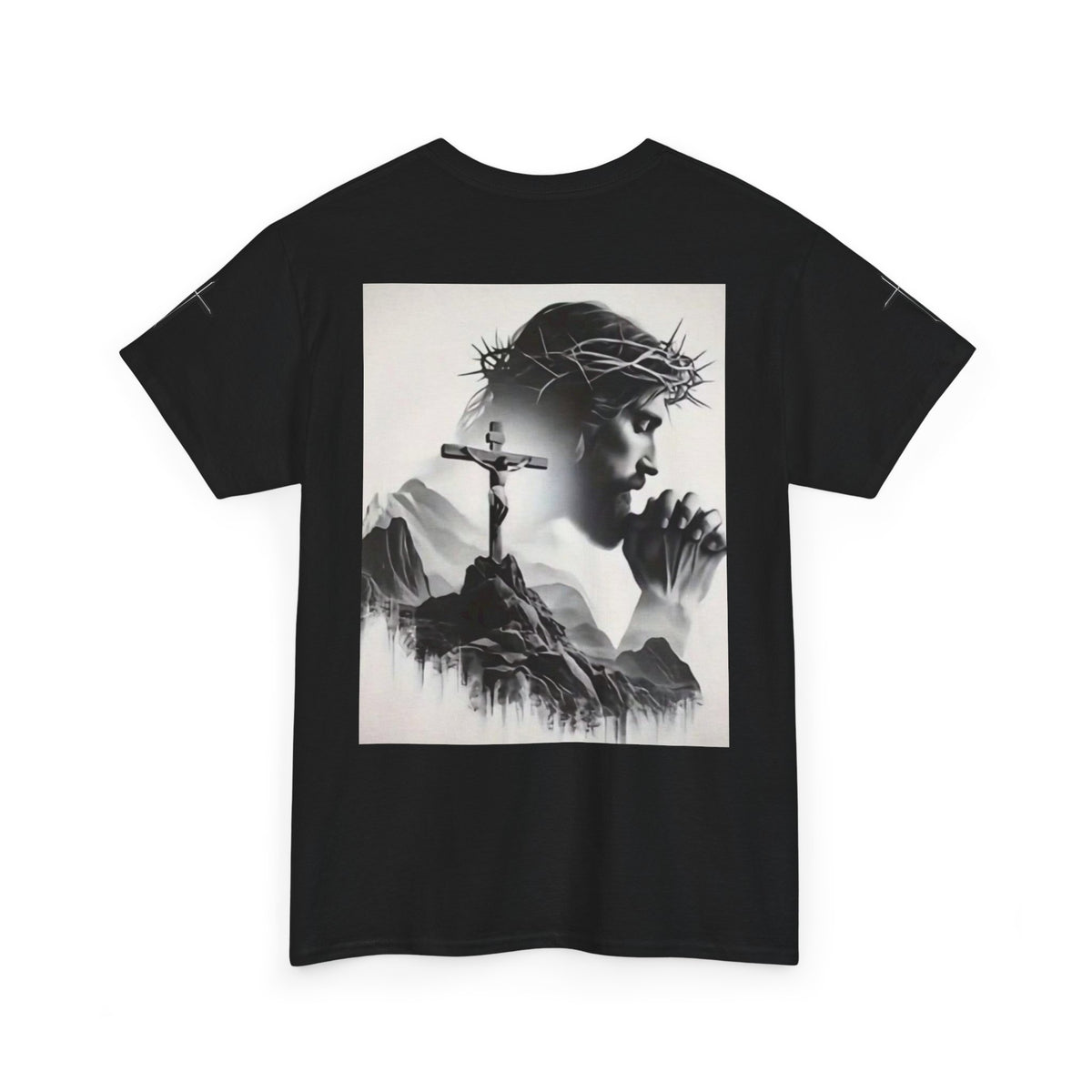 Christian Son & Heir T-Shirt — 'Adopted by Grace' Faith Tee with Jesus Prayer Design
