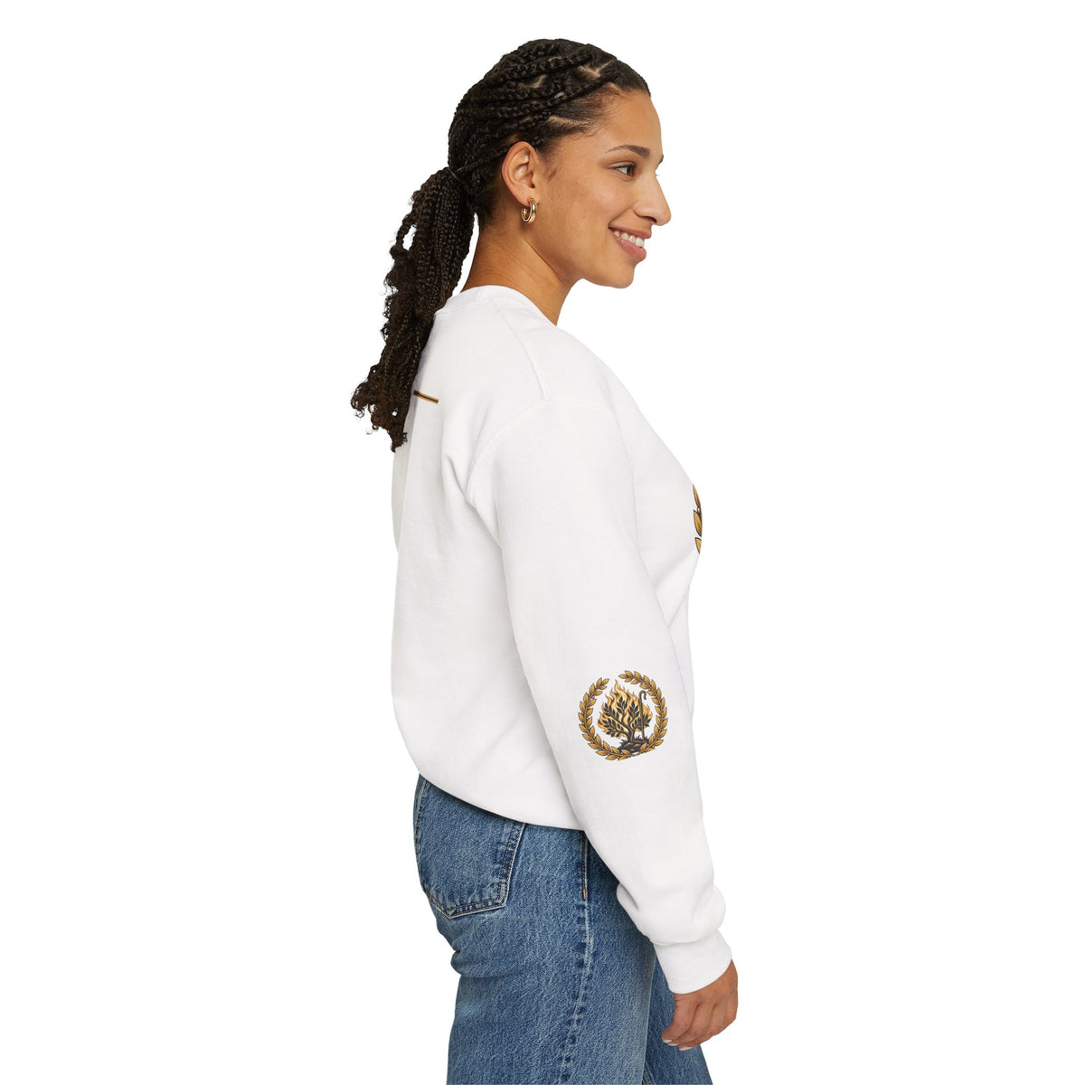 Crewneck Sweatshirt — "I Am Who I Am" Exodus 3:14 Inspirational Pullover