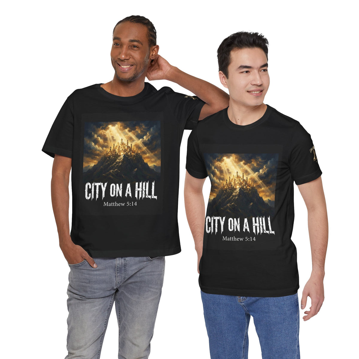 City on a Hill T-Shirt — Matthew 5:14 Christian Faith Tee