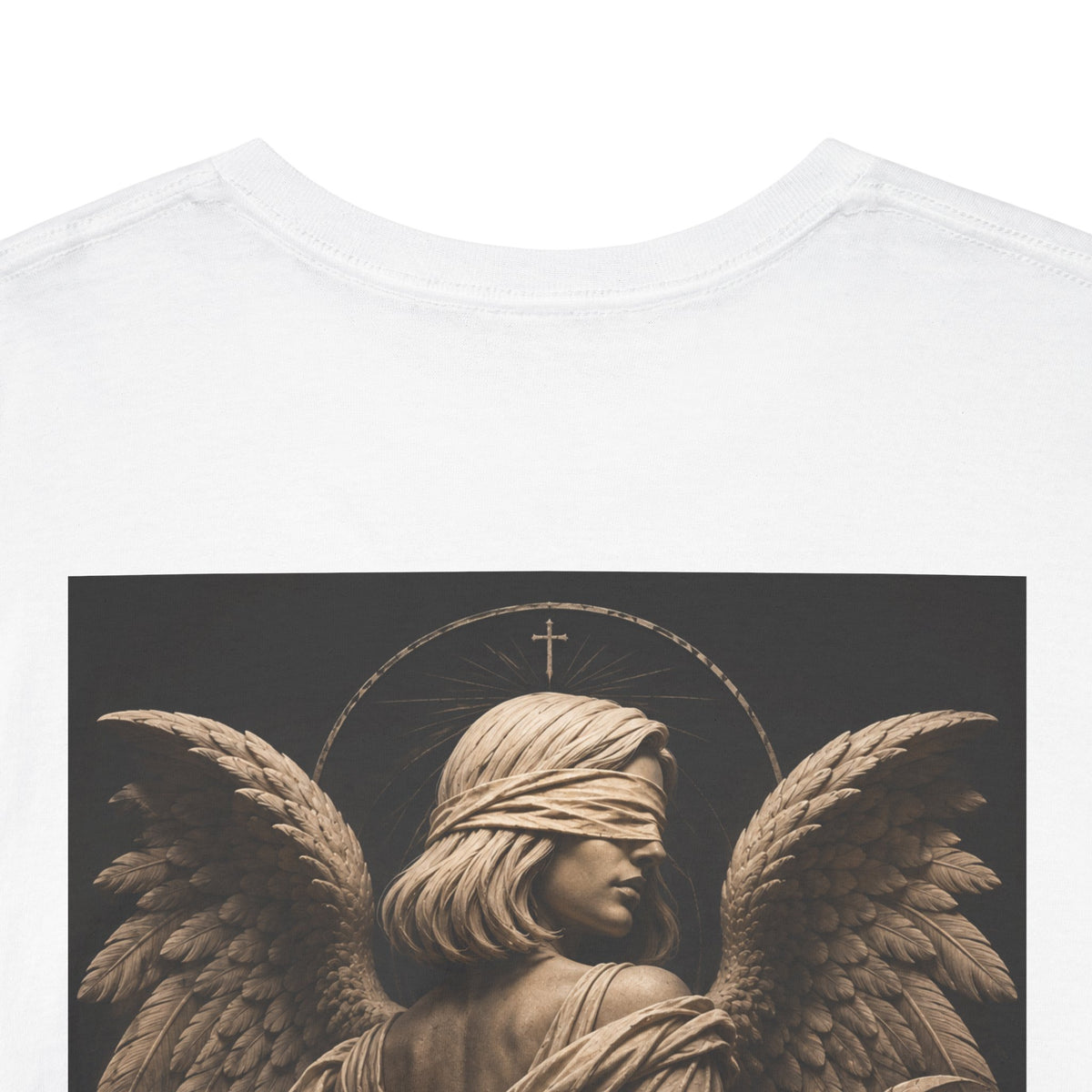 Angel Graphic Tee — "Walk by Faith, Not by Sight" Inspirational T‑Shirt