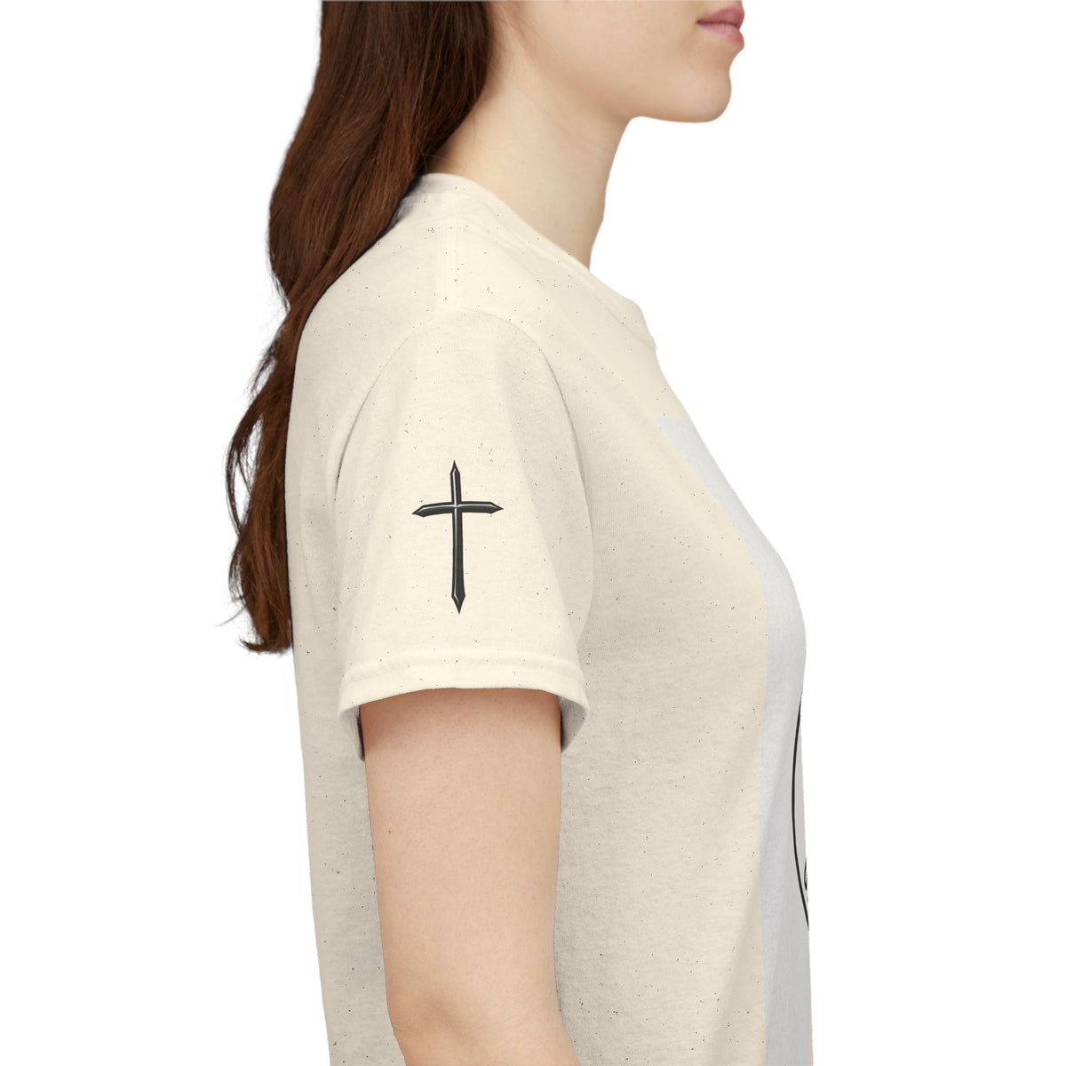 Christian Son & Heir T-Shirt — 'Adopted by Grace' Faith Tee with Jesus Prayer Design