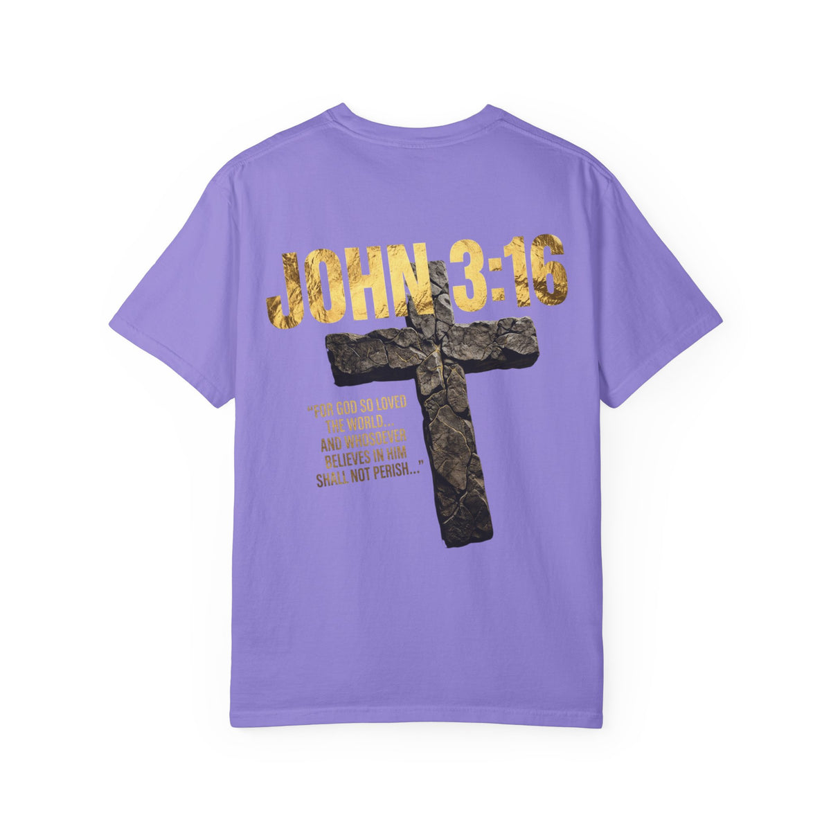 John 3:16 Cross T-Shirt — Christian Faith Scripture Tee