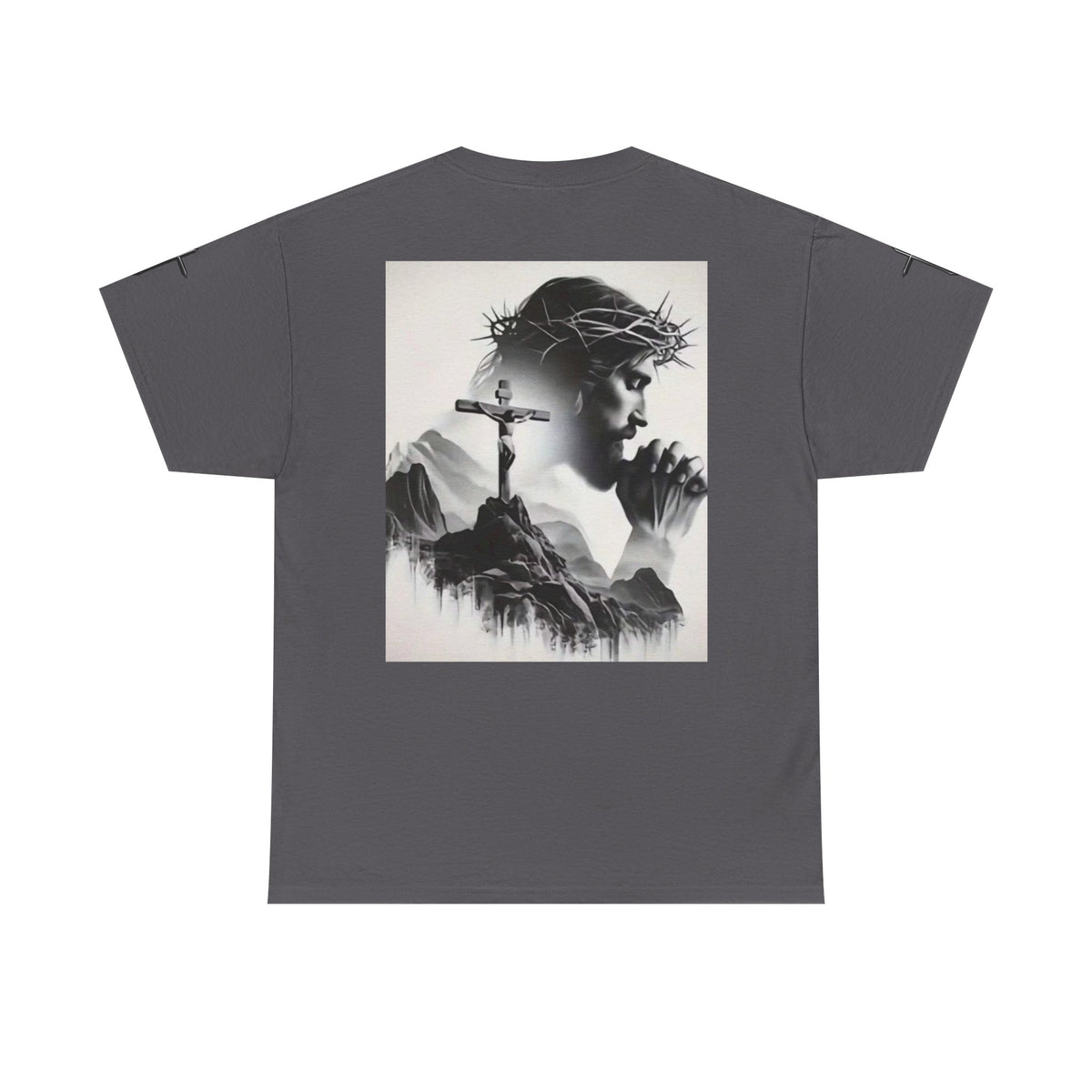 Christian Son & Heir T-Shirt — 'Adopted by Grace' Faith Tee with Jesus Prayer Design