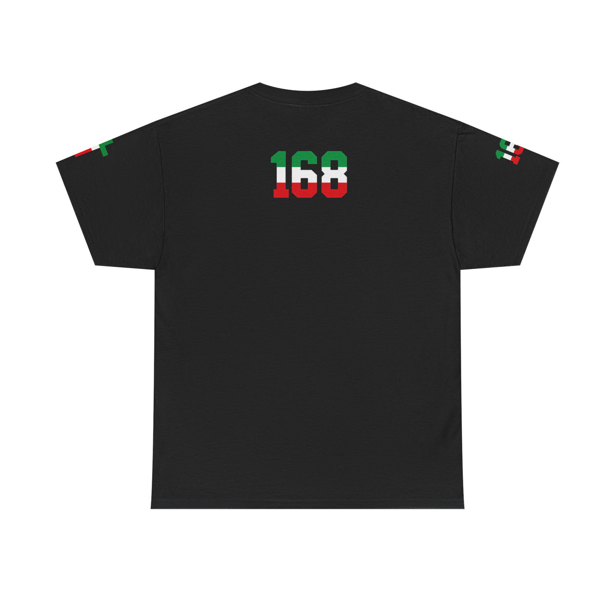MINAB - Flag Graphic Tee — '168' Back Number Casual T‑Shirt