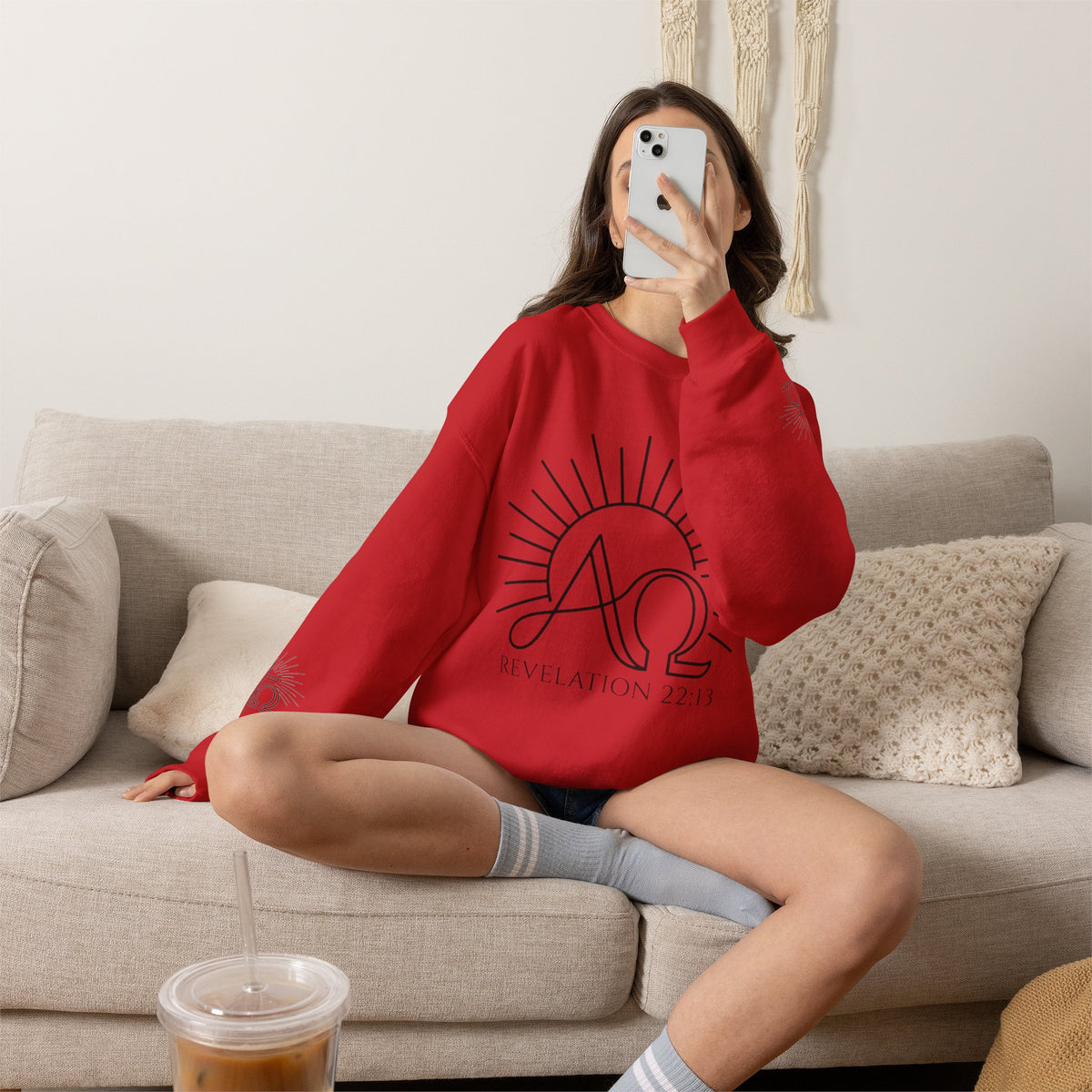Alpha Omega 'Revelation 22:13' Crewneck Sweatshirt