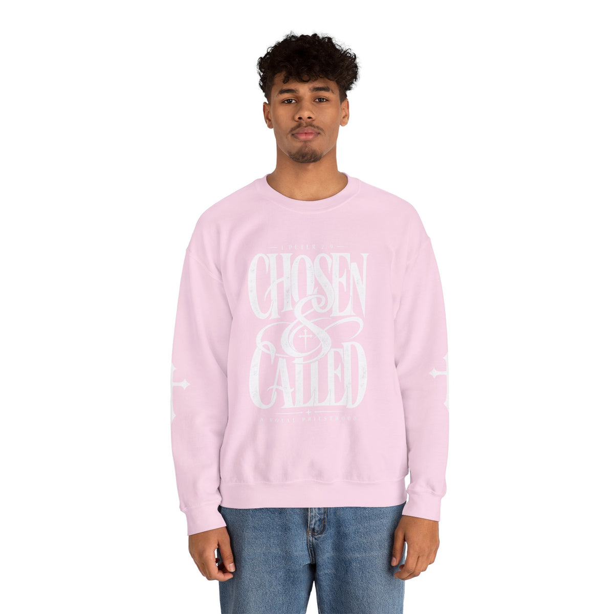 Chosen & Called Crewneck Sweatshirt — Christian Faith Apparel, 'A Royal Priesthood' Gospel Pullover