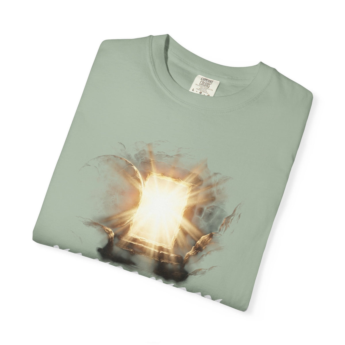 Angel Gateway T-Shirt — Fiery Winged Guardian Graphic Tee