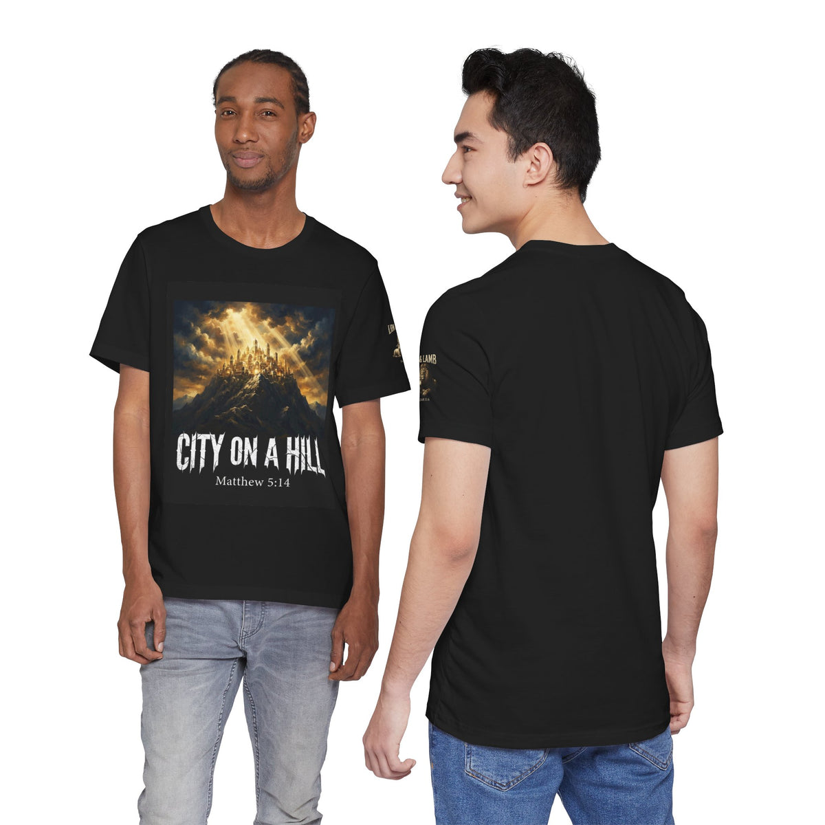 City on a Hill T-Shirt — Matthew 5:14 Christian Faith Tee