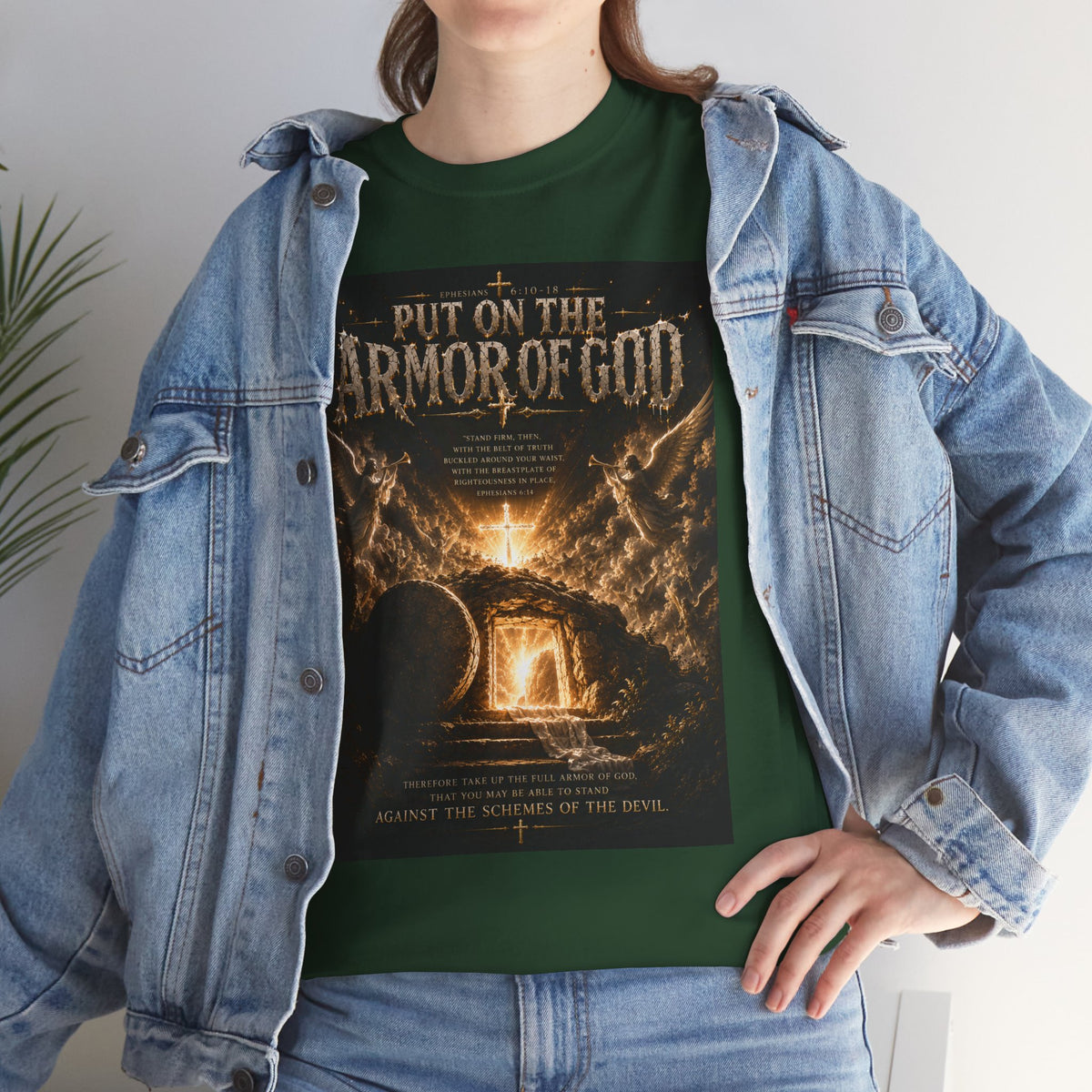 Armor of God T-Shirt — "God Is Not Done With You" Christian Faith Tee