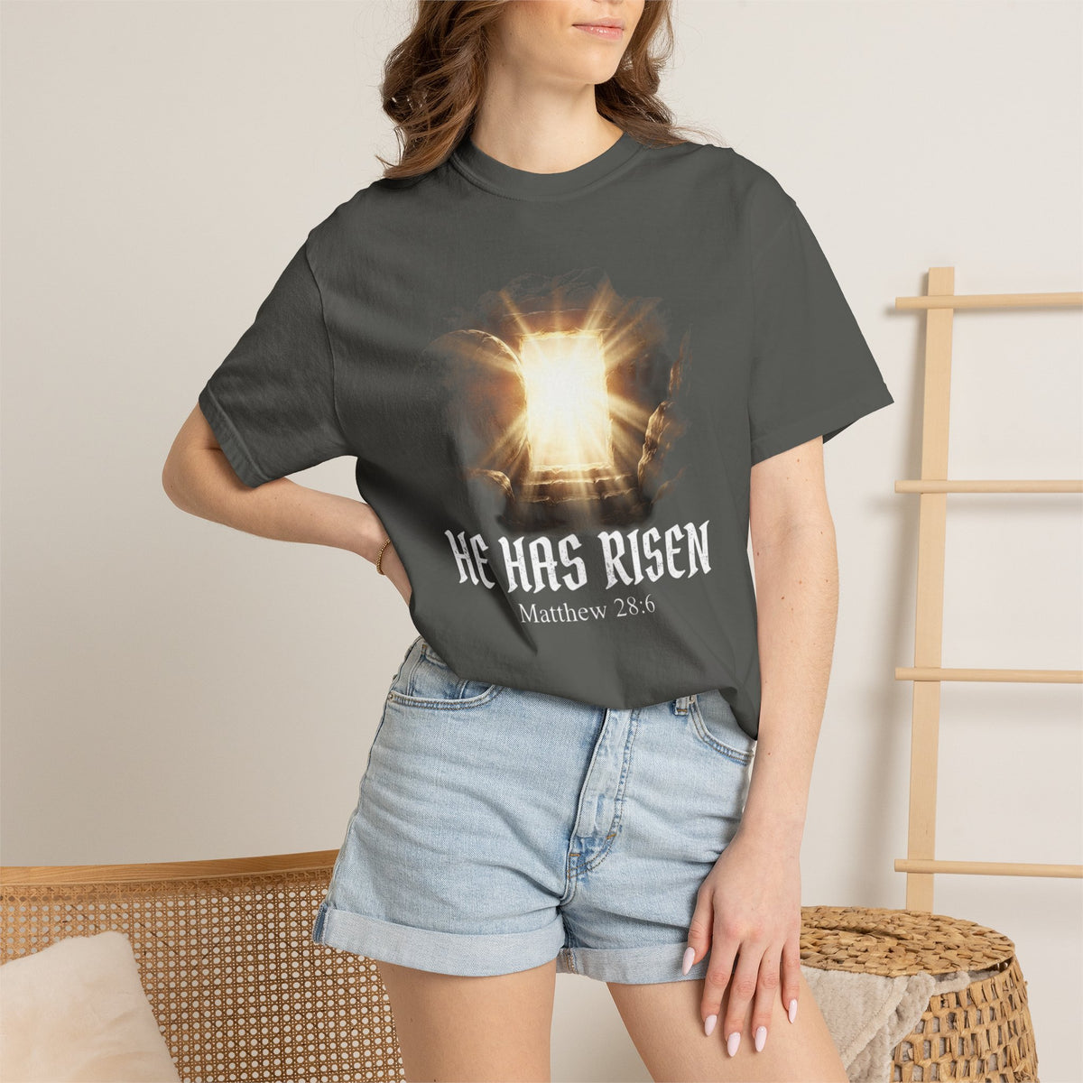 Angel Gateway T-Shirt — Fiery Winged Guardian Graphic Tee