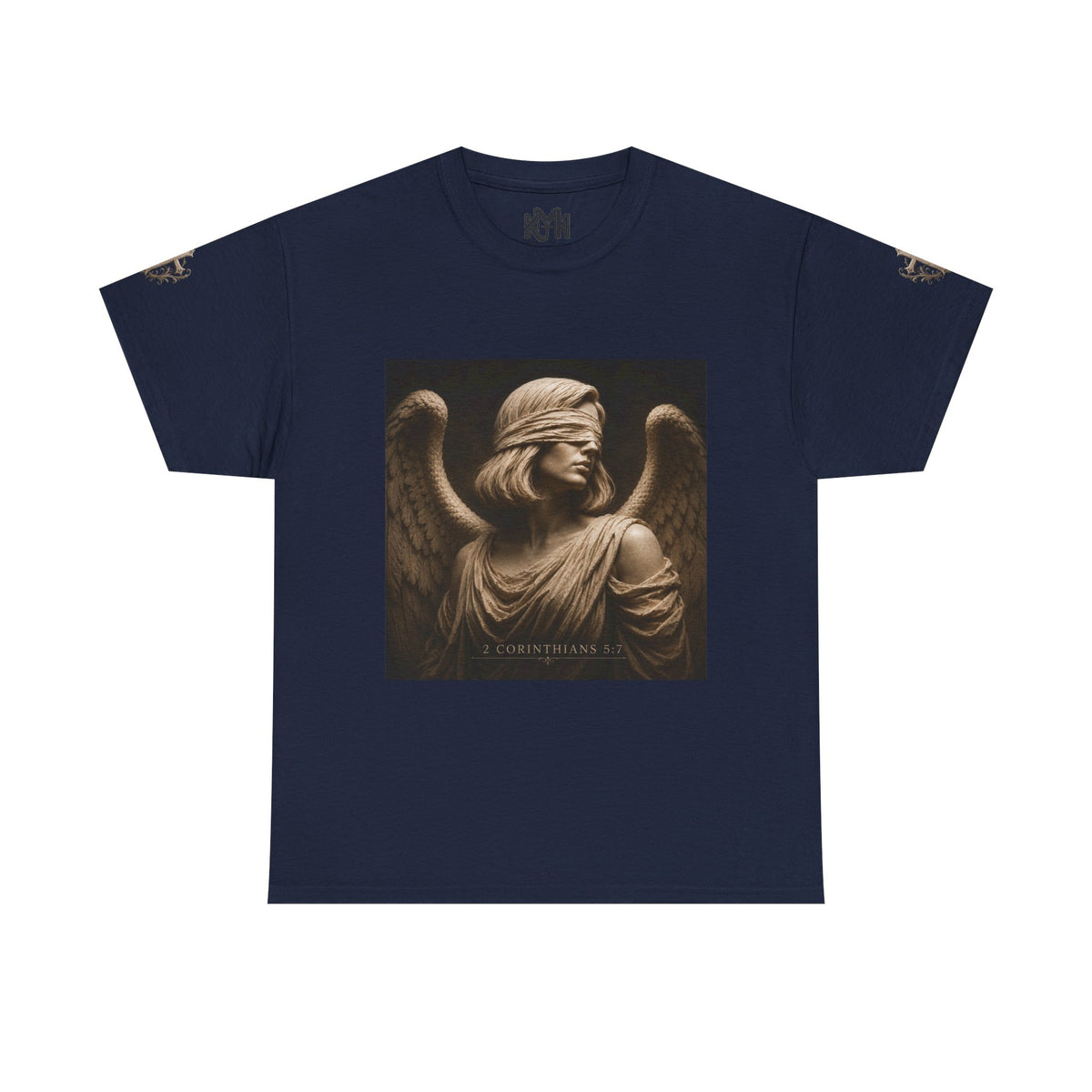 Angel Graphic Tee — "Walk by Faith, Not by Sight" Inspirational T‑Shirt