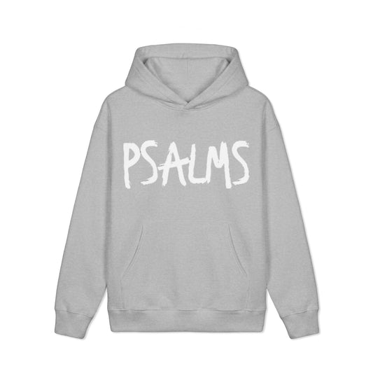 Psalms Hoodie — Scripture Cross Word Art Christian Pullover