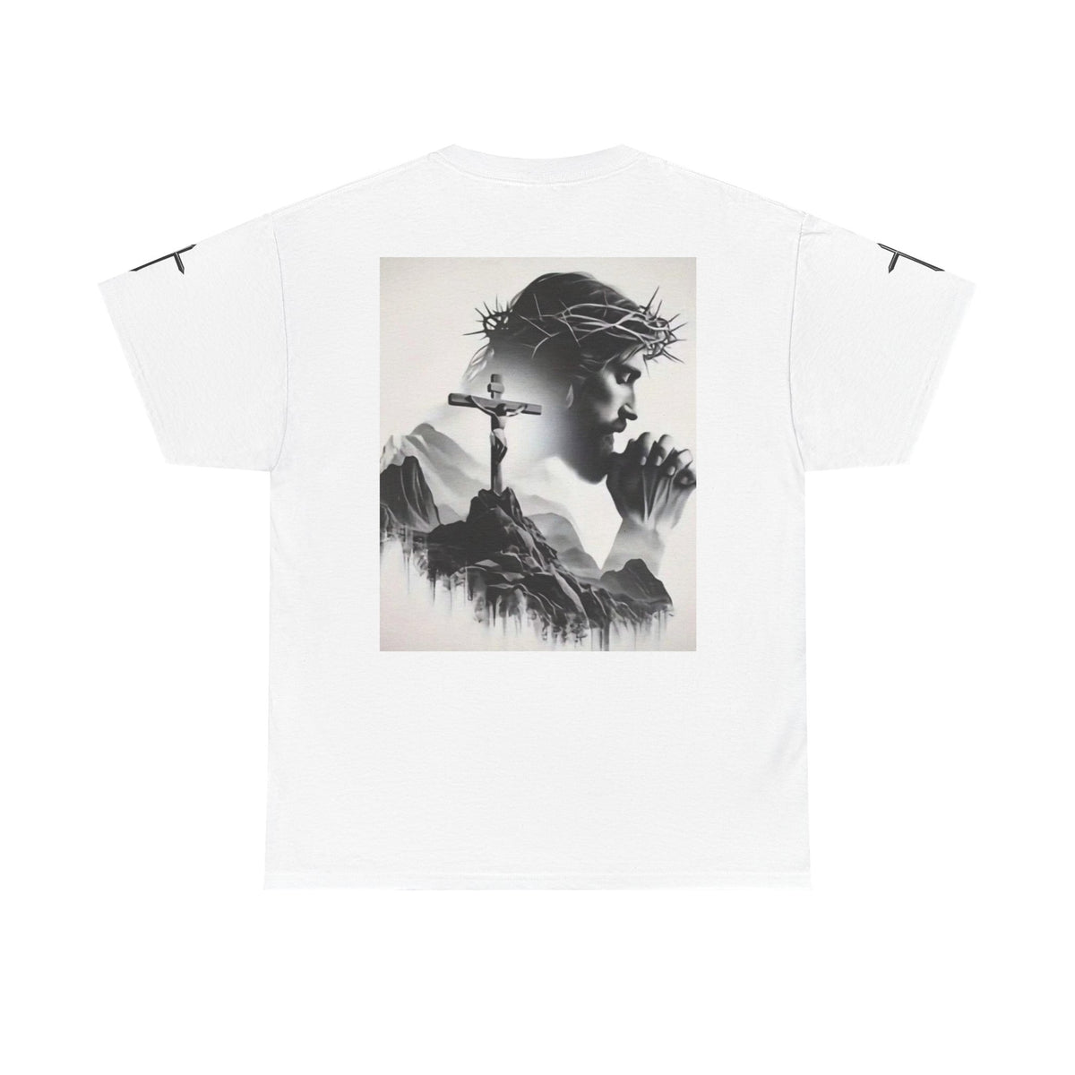 Christian Son & Heir T-Shirt — 'Adopted by Grace' Faith Tee with Jesus Prayer Design