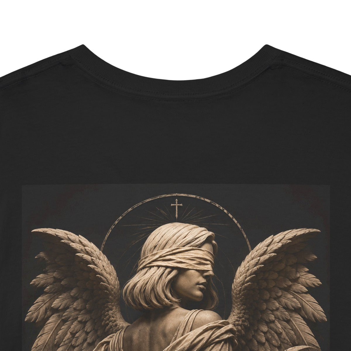 Angel Graphic Tee — "Walk by Faith, Not by Sight" Inspirational T‑Shirt