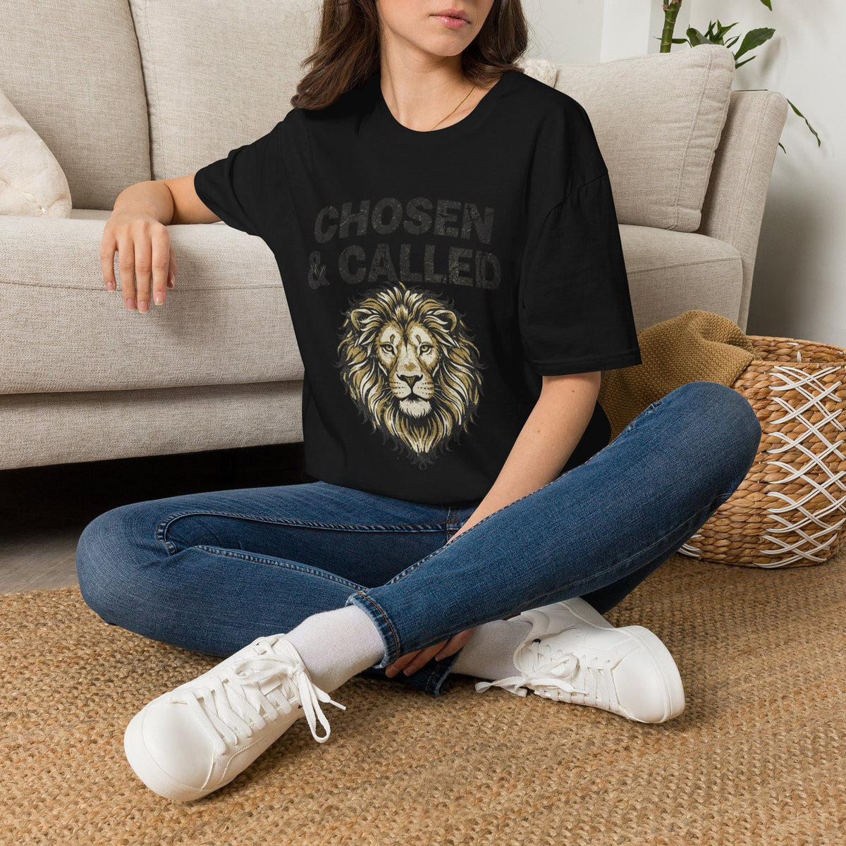 Chosen & Called Lion T-Shirt — Inspirational Christian Faith Tee