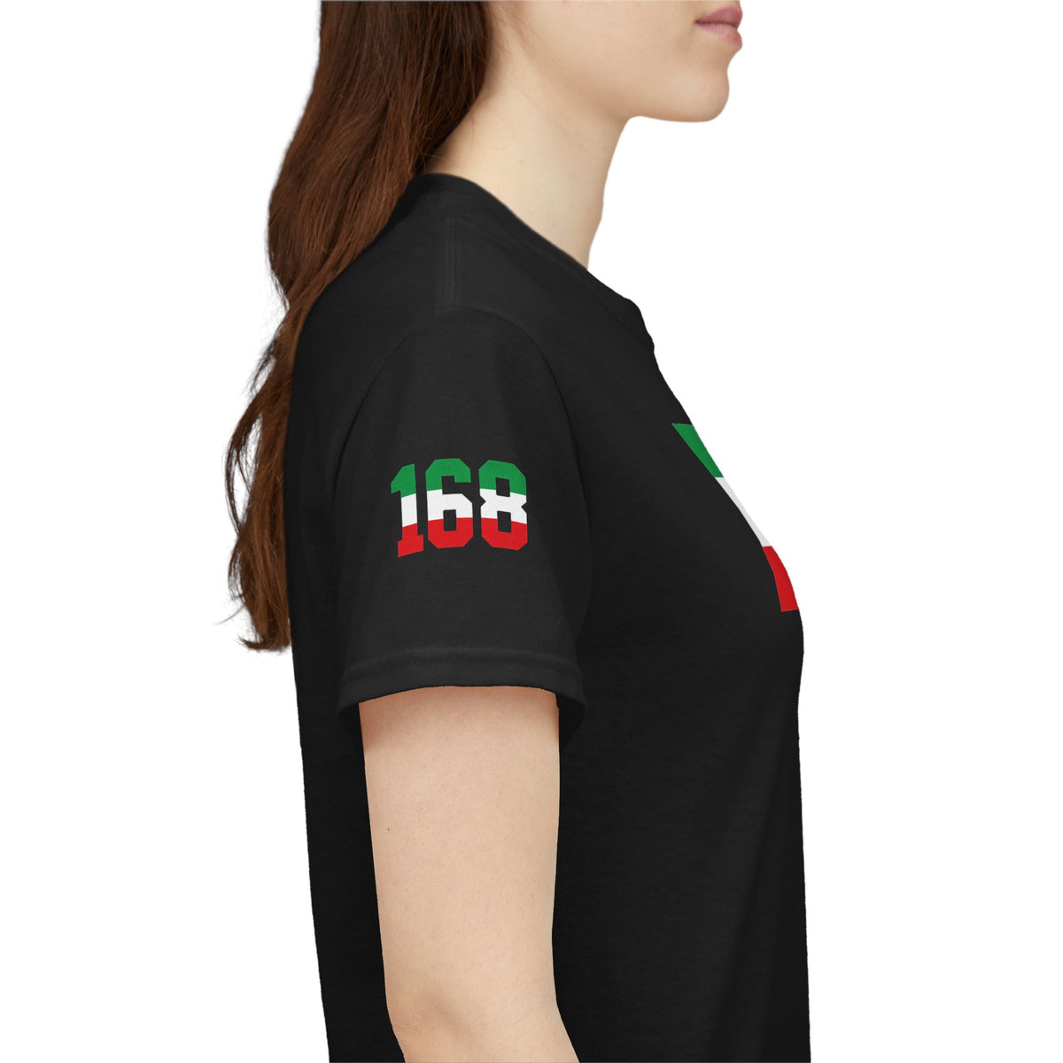 MINAB - Flag Graphic Tee — '168' Back Number Casual T‑Shirt