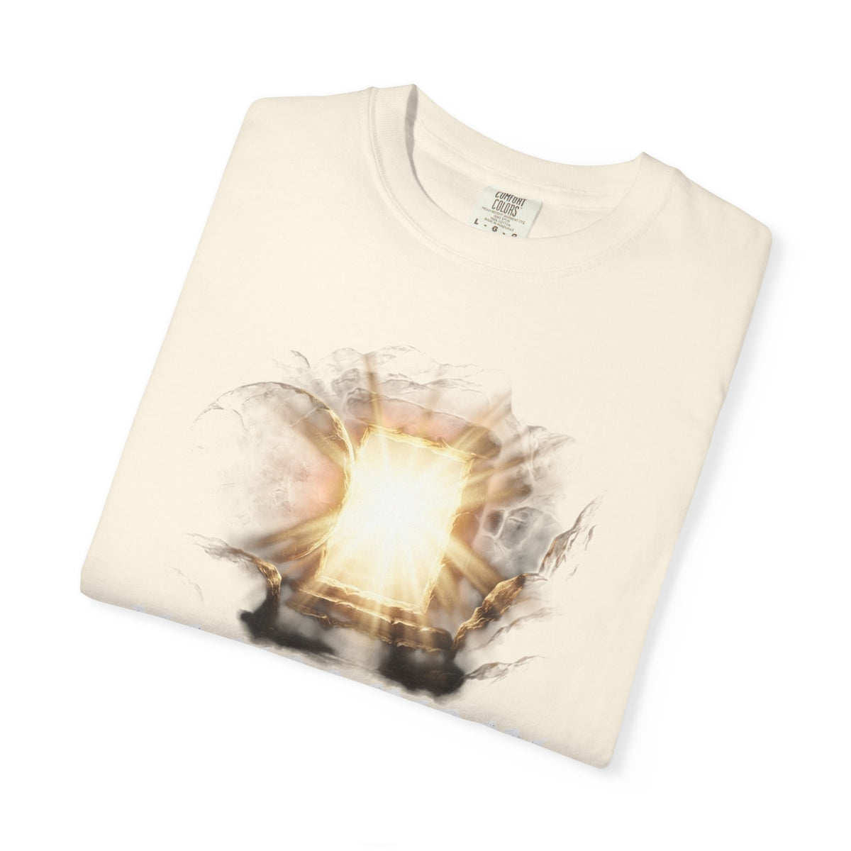 Angel Gateway T-Shirt — Fiery Winged Guardian Graphic Tee