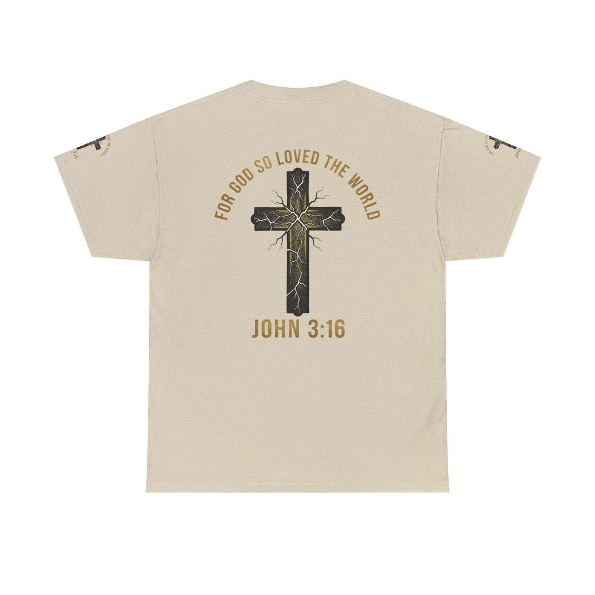 John 3:16 Cross T-Shirt — "For God So Loved the World" Christian Tee