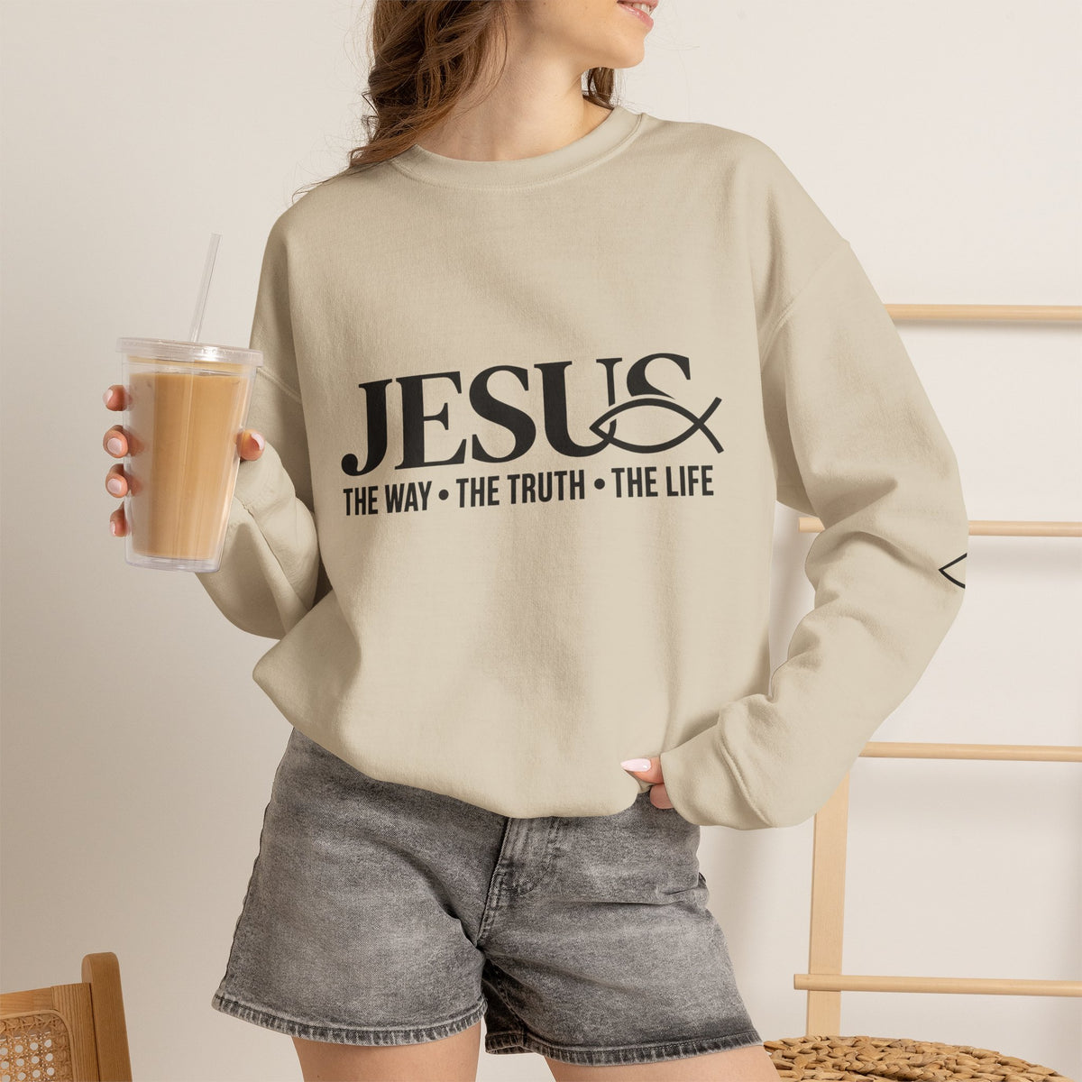 Jesus 'The Way • The Truth • The Life' Crewneck Sweatshirt